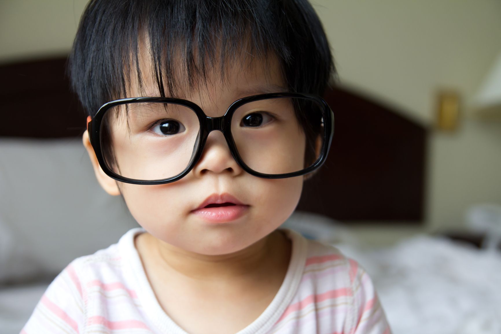 Cute St Petersburg doula baby with glasses